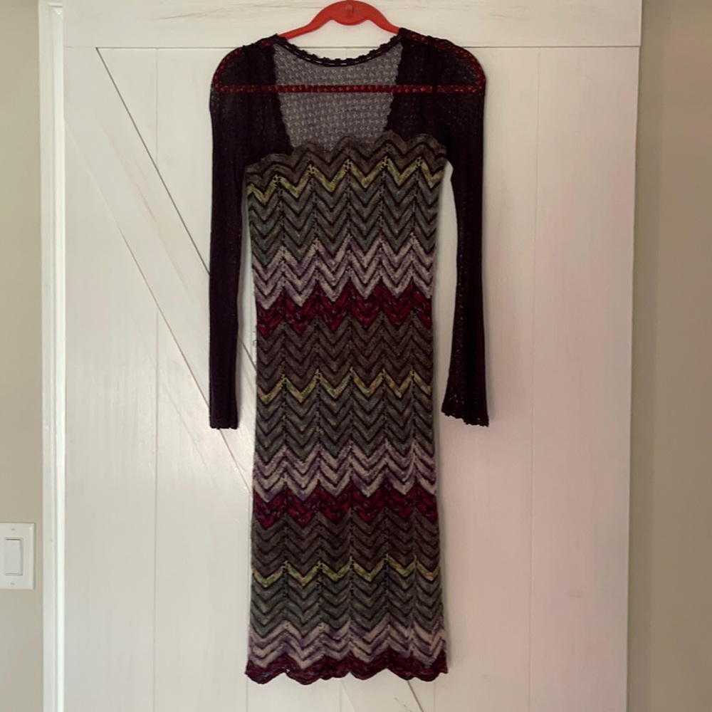 Free People- Multi Colored Knit Dress